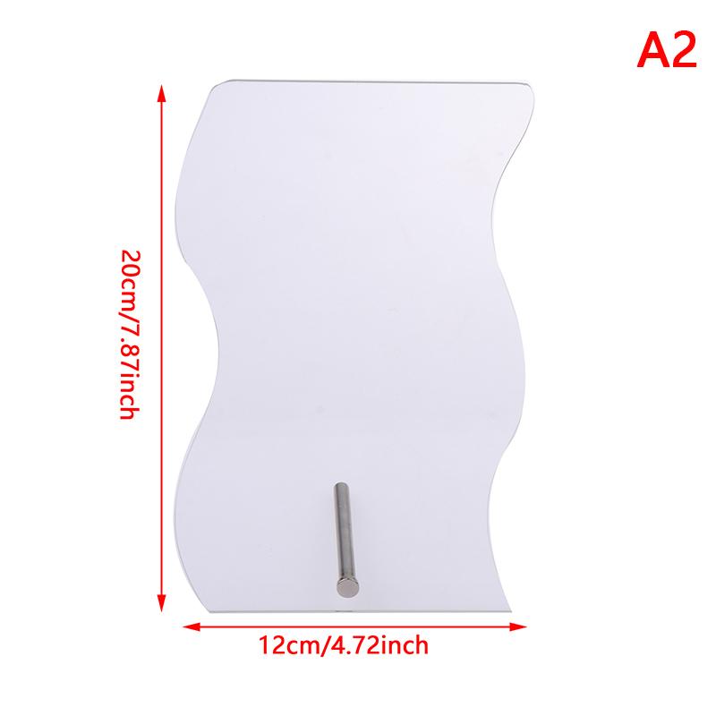 Irregular Acrylic Transparent Matte Manicure Tool False Nails Holder Showing Stand Color Card Nail Art Display Board