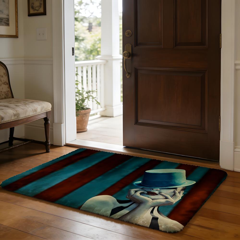 AAHS American Horror Story TV Movie Floor Mat Soft Flannel Absorbent Mat Non-Slip Rug Home Bedroom Bathroom
