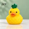 Portable Stress Relievers Pineapple Duck Squishy Toy, Slow Rebound Relief Squeeze Cute Safe Soft Toys for Toddlers Yellow Fidget Sensory Decompression