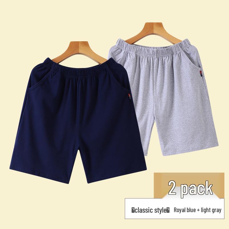 Men's Plus Size Cotton Summer Pajama Shorts - Casual & Lightweight Home Wear