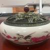 Large Ceramic Indoor Incense Burner: Fireproof Sandalwood & Stick Holder, Mosquito Repellent Ornament
