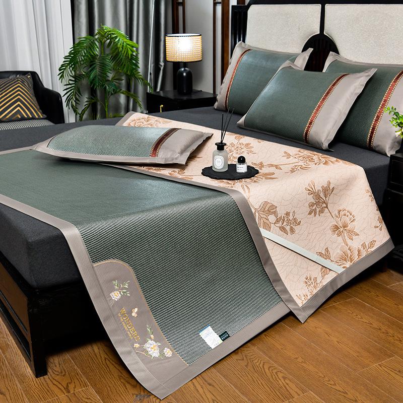 Summer Double-Sided Ice Rattan & Bamboo Cooling Mat