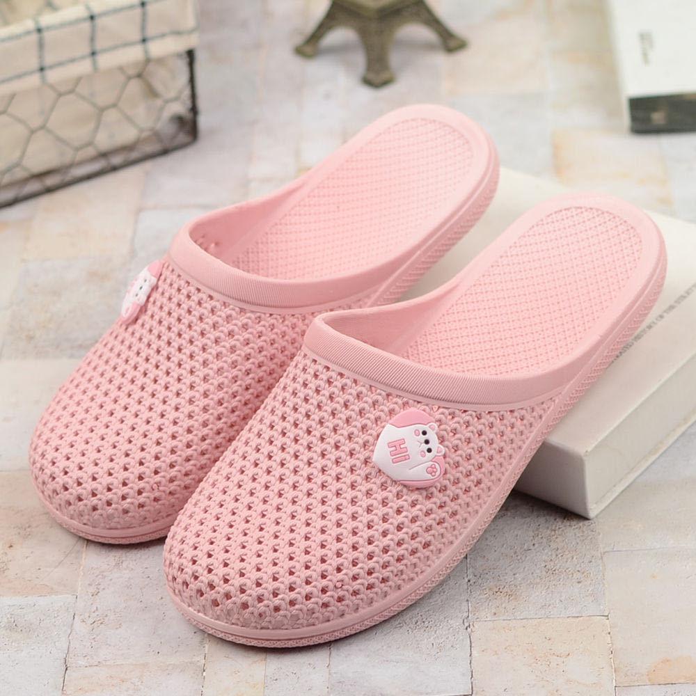Summer New Hole Sandals Flat Bottom Bag Head Slippers Women's Soft Bottom Non-slip Indoor and Outdoor Wear Casual Bathroom Mop