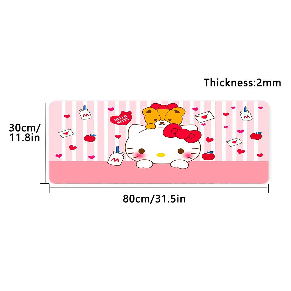 1Pc Hello Kitty Cute Chicks Garden Print Mouse Pad 2Mm Thick Rubber Base Perfect Bedroomofficegame Room Ideal Gift Computer Keyboard Enthusiasts Print