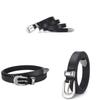 Minimalist Alloy Pin Buckle Pu Leather Belt For Women With Elegant Design For Office And Outings