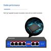 Chuanglixin 8-Port Unmanaged Fast PoE Switch with 2 Gigabit Uplinks, 24V