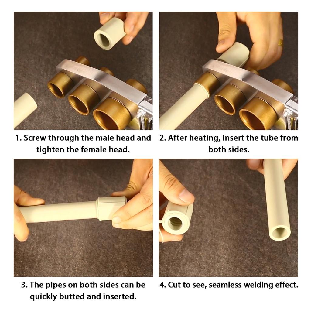 600W / 800W / 1000W / 1400W Súprava náradia na ohrievanie rúr na zváranie rúr pre PPR PB PE plastové rúrky PPR zváranie Regulácia teploty tavného stroja