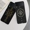Nordic Norse Phone Case For Samsung Z Flip 7 6 5G Galaxy Z Flip 5 4 3 Black Hard Cell Cover Luxury PC Shell Coque