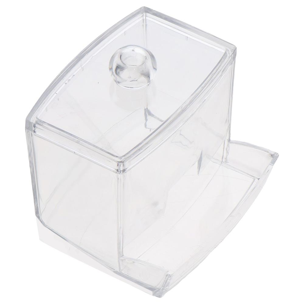 

Баночка для ванной, пластиковая коробка для ватных тампонов, коробка для хранения ювелирных изделий, коробка для хранения ватных тампонов, канистра-органайзер