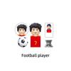 Der berühmte Fußballspieler Star Nummer 7 8 10 4 9 18 Modellbausteine MOC Steine Set Geschenke Spielzeug Für Kinder TV6507
