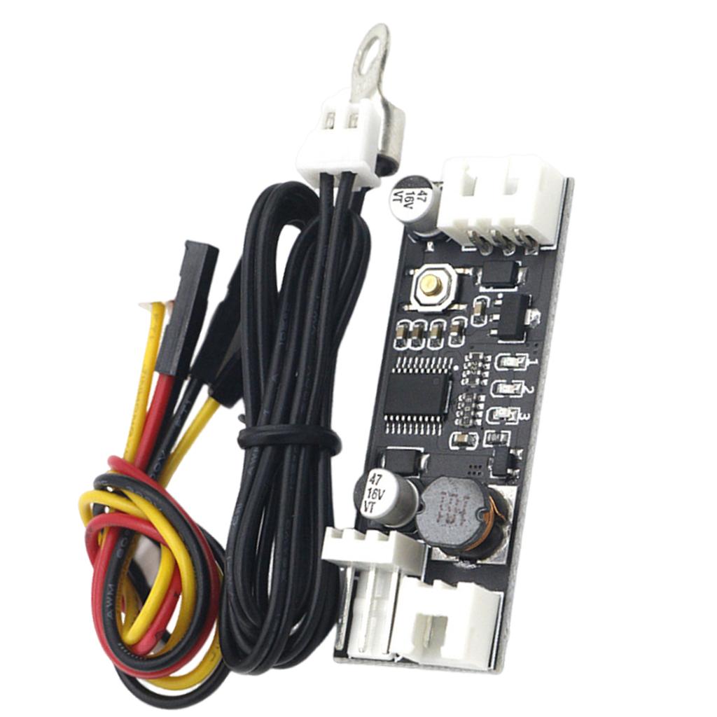 DC12V PWM-Drehzahlregler, Lüfterdrehzahlregler, 2-3-Draht-Computertemperaturreglerschalter für PC-CPU-Kühlerlüfteralarm