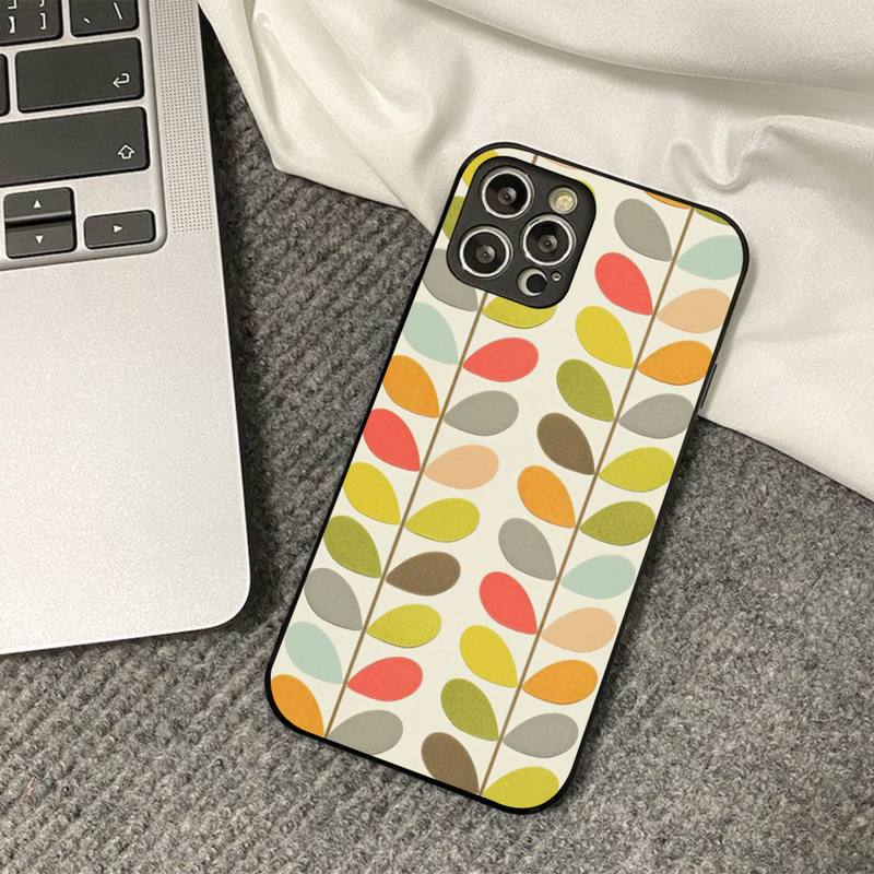 

Multi Stem Orla Kiely Folio Phone Case for iPhone 11 12 13 mini pro XS MAX 8 7 6 6S Plus X 5S SE 2020 XR cover iphone 7 or 8