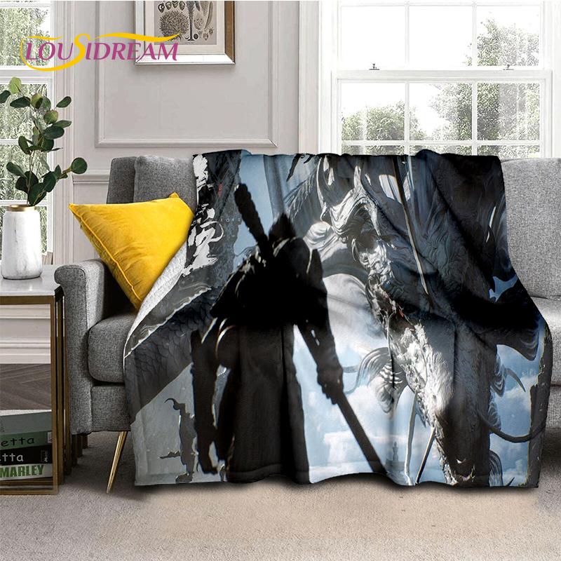 3D Black Myth Wukong Monkey King Cartoon Game Soft Blankets,Throw Blanket Comfortable Blanket for Picnic Beds Sofa Home Bedroom