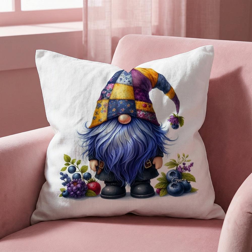 Everyday Gnomes Cushion Cover Multi-Scene Pillow Cover for Home & Car - Reversible, Soft & Durable for Daily Use