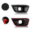 2pcs Car Front Fog Light Lamp Covers for Ford Ranger T8 2019 2020 2025 Limited Xlt Carbon Fiber Guard Decoration Car Accessories