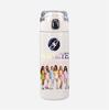 400Ml Water Bottle Anime Cartoon KATSEYE Printed Thermos Cup Portable  Stainless Steel Outdoor Sports Water Cup Children Kid Gift