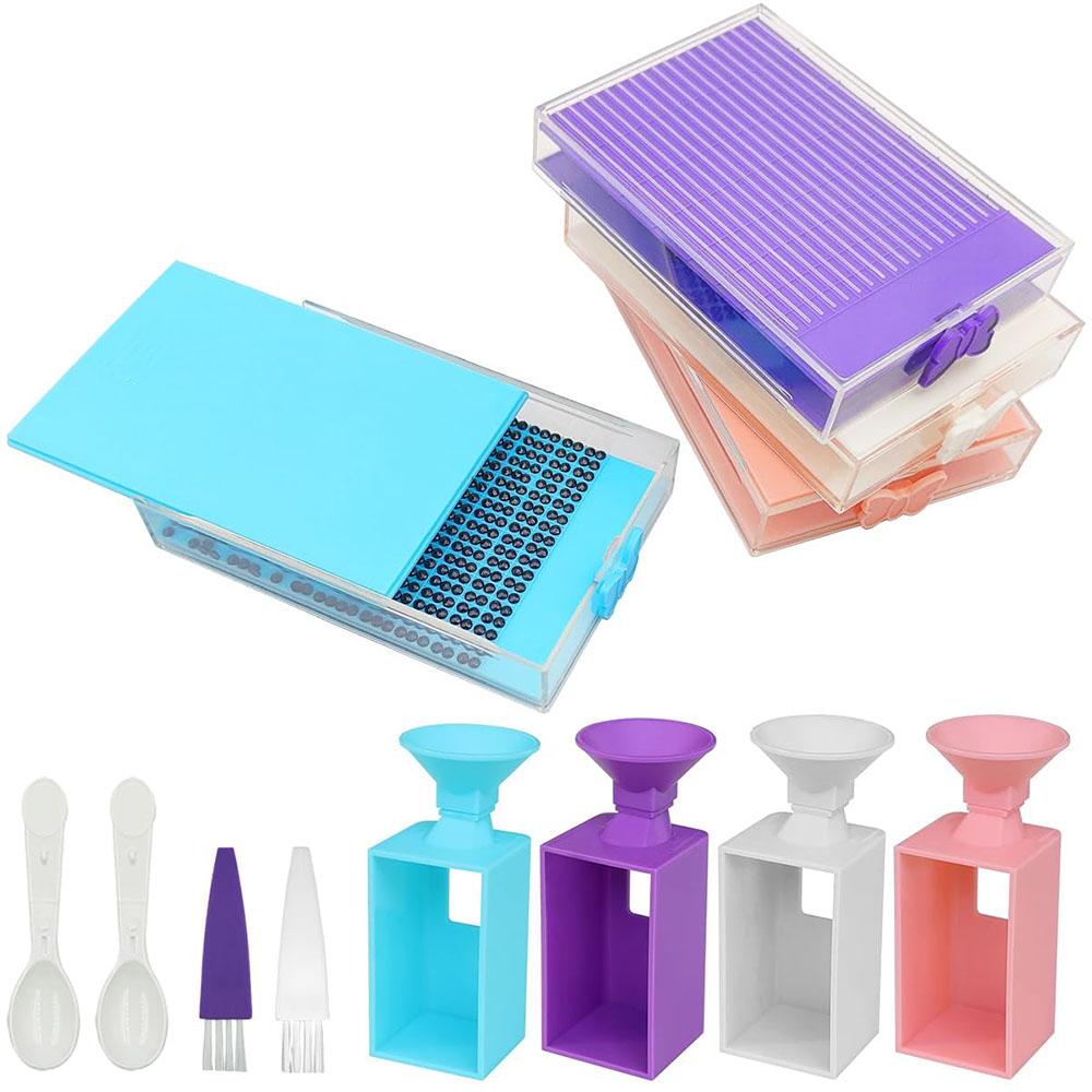 

1 Set DIY Diamond Painting Tray Kit With Flip Tray Diamond Painting tool,Funnel And Lid