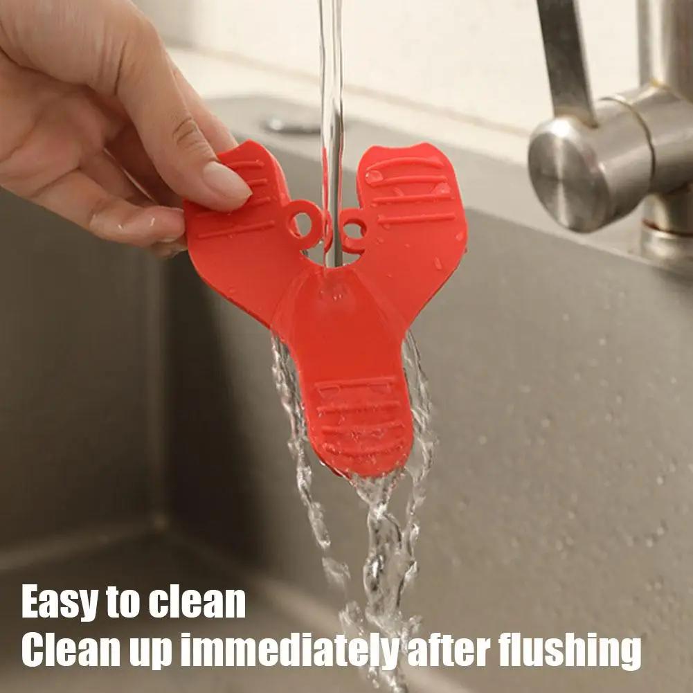 Husholdningssilikonklype Kreativt kjøkkenverktøy Anti-skåldingsklype Fjerner Multifunksjons tallerkenløfter Tallerken Sklisikker