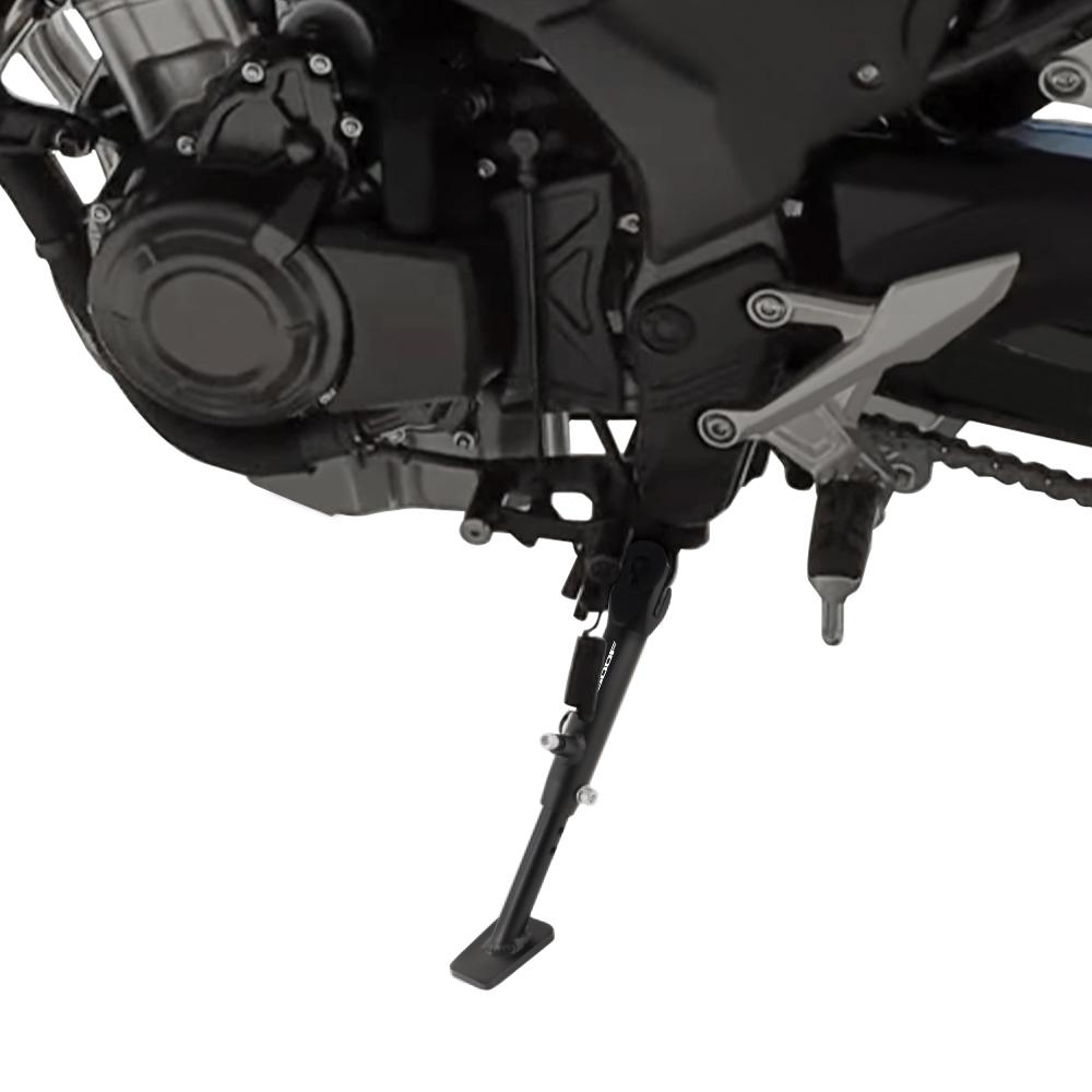 Motorcycle Aluminum Adjustable Side Stand Holder Kickstand Fit For CB500X CBR500R CB500F CBR400R 2022-2024 CB500 HORNET NX500
