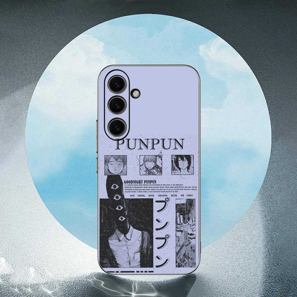 

O-Oyasumi Punpun For Samsung Galaxy S23 S24 S25 Ultra S22 Plus S21 Black Soft Case Waterproof Soft Case SamsungS22 ULTRA 5G