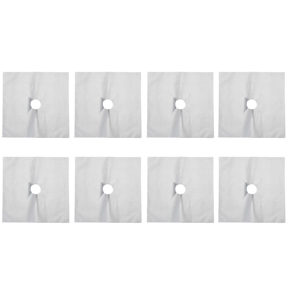 1-8 PCS Stove Protector Cover Gas Stove Protector Burner Cover Foil Stovetop Mat Pad Clean Liner For Kitchen Cookware Reusable