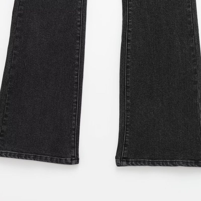 Kaslead New Arrival Women's Clothing Fashion Style Fashion Minimalist High Waist Temperament Horn Denim 1416222