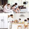 Portable, adjustable-height, rechargeable desk stand with mini safety foldable electric fan. Suitable for offices and homes.