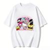 2026 New Sanrio Characters Party Cartoon Print Tshirt Family Matching Outfits Casual Short Sleeve Tee for Women Unisex Kids Tops