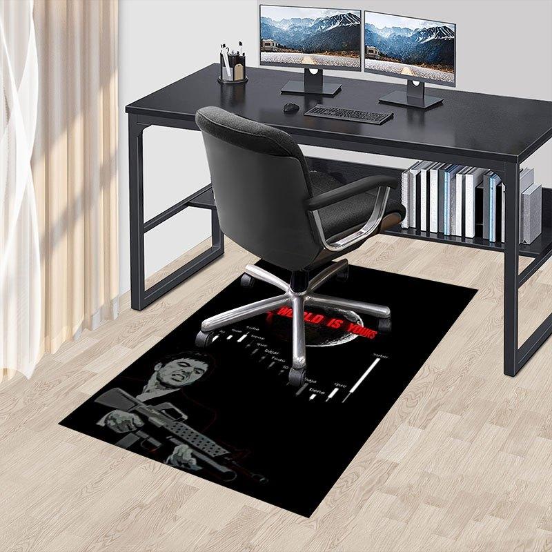 1pc Scarface Office Carpet Chair Mats Soft, Comfortable, All Season,Perfect for Home, Bedroom, or Office Decor, Perfect Gift for