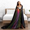 Winged Heroine with Rainbow Trail for all seasons blanket lunch break throw gift