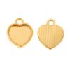 50 Stück 15x12mm Herz Anhänger Rohling Cabochon Basisfassung Tabletts DIY Schmuck