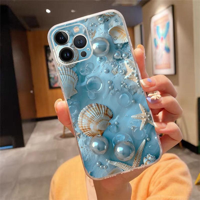 Shell Pearl Phone Case For Iphone 17ProMax 17 Pro Air 16 15 14 13 Pro Max 16 15 14 13 Pro 15Plus