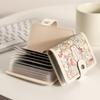 2024 Women's Floral Multi-Slot ID & Bank Card Holder - Retro Oil Painting Design, Large Capacity