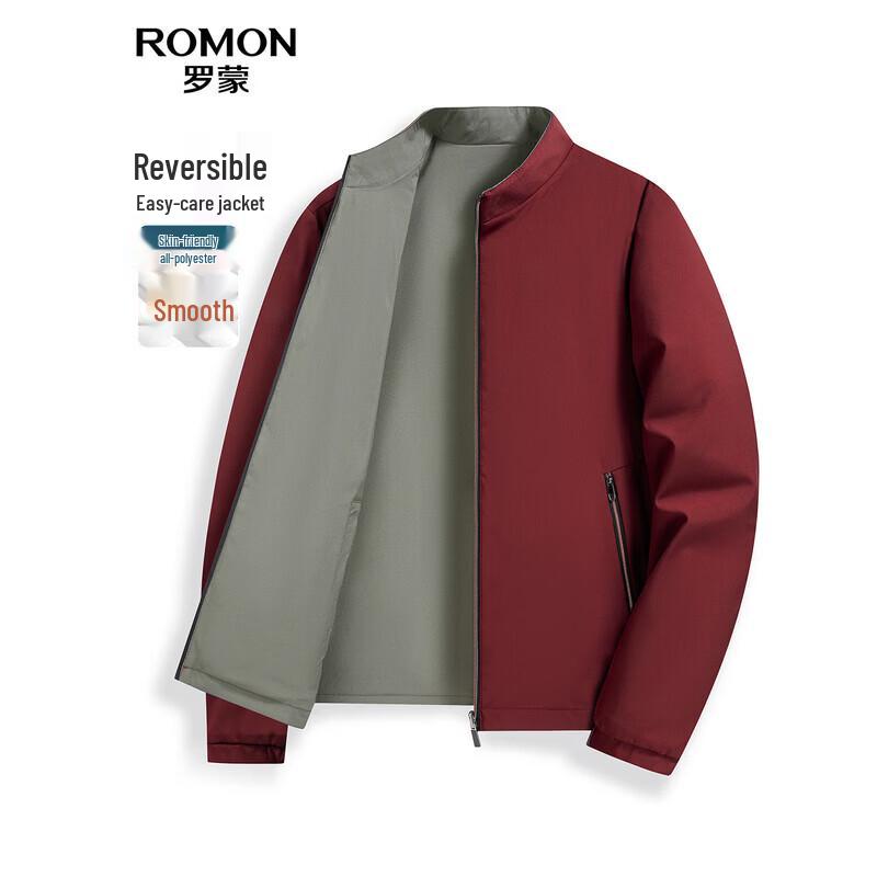 ROMON Men's Reversible Stand Collar Jacket