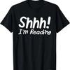 Pssst! Ich lese Lustiges Buchsüchtig Buchliebhaber Lesen Liebhaber Outfit T-Shirt