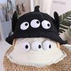 Sunscreen Three Eyes Bucket Hats Lightweight Cartoon Sun Hat Cute Big Ear Fisherman Hat Travel
