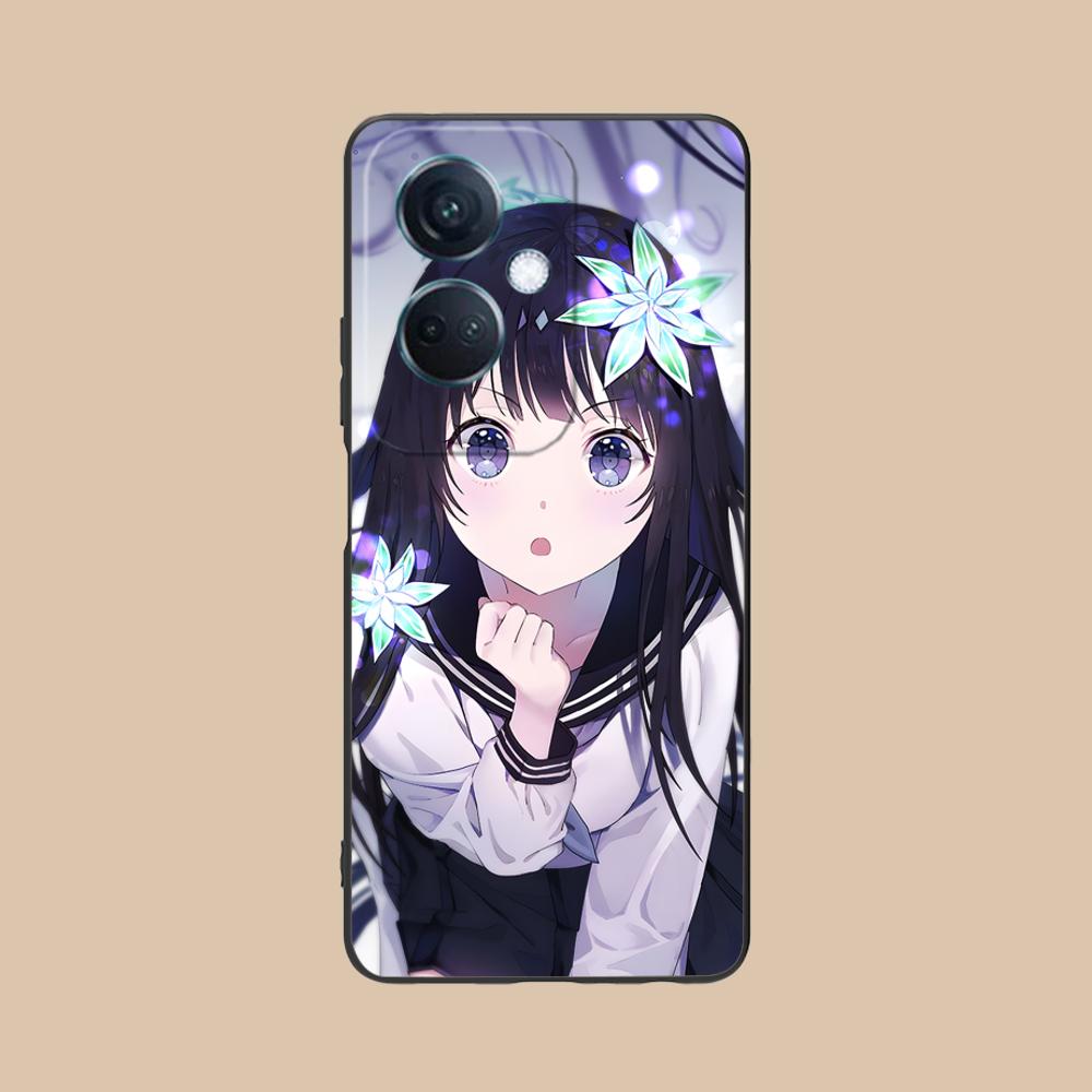 Hyouka Chitanda Matte TPU Mobile Phone Case for OPPO Reno 14 13 12 11 10 9 8 7 6 5 F T Pro 5G Colorful Printing Cover