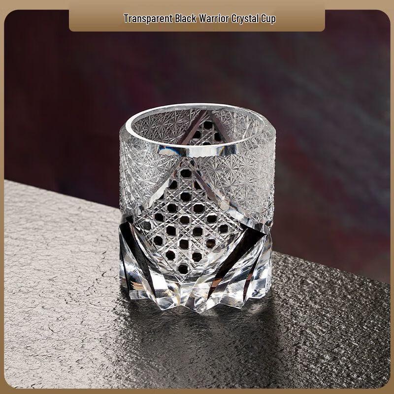 Handmade Retro Warrior Crystal Whiskey Glass