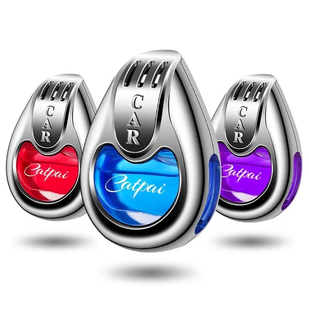 Car Air Freshener Vent Clip, Catpai Liquid Car Perfume, Metal Diffuser, Teardrop Aromatherapy, Auto Interior Decor