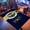 Eredità Fenerbahçe: Tappetini per pavimenti con stampa a motivi del 1907 Zerbino Cuscino per sedia da ufficio per stanza