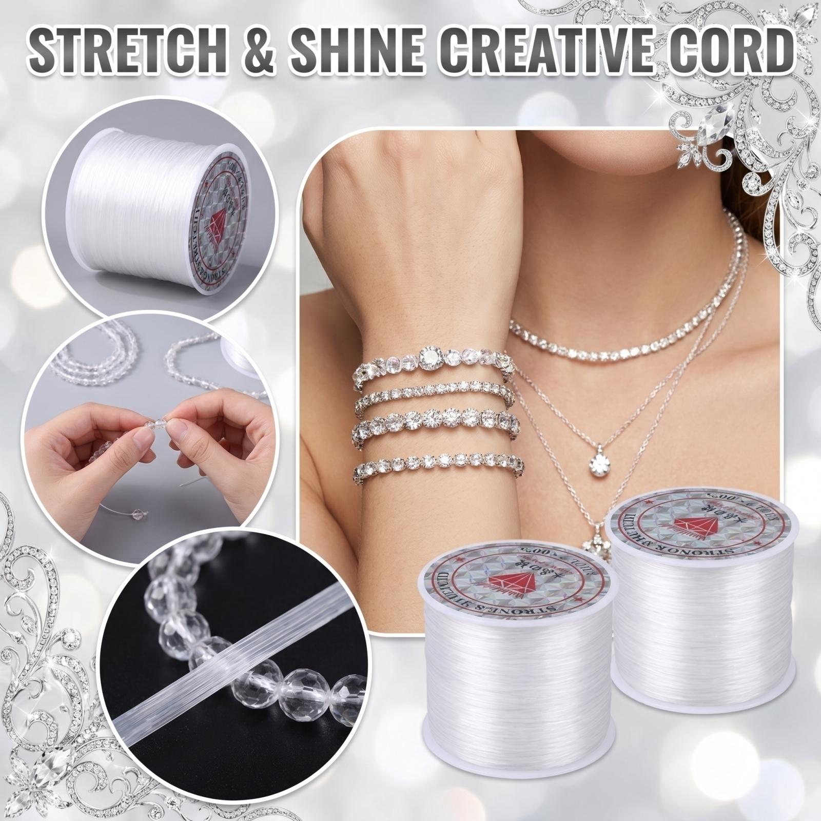 

Bracelet Hand Rope Bead Wire Wear Resistant Crystal Diy Elastic Wire Rope One Size