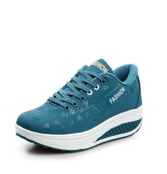 

Женские кожаные туфли на платформе большого размера 2024 года для активного отдыха size 40 синий