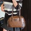 2025 New Textured Underarm Bag Women's Niche Retro Boston Shoulder Bag Work Commuter Tote Bag