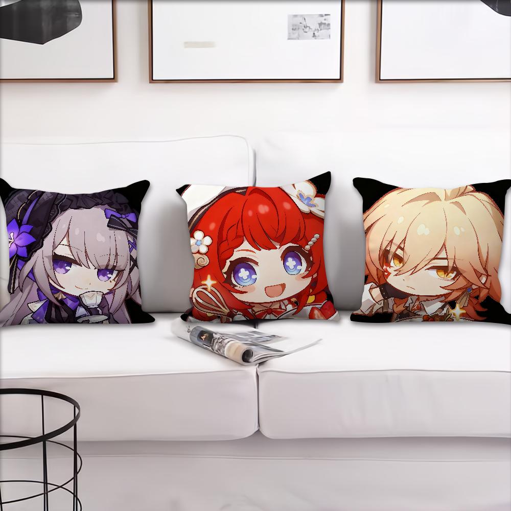 Game Honkai Star Rail cushion cover Pillow Cover Decoration Room Home Sofa living Office Car Nordic Simplicity
