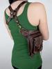 Steampunk Fanny Pack Motorcycle Women's Bag Gothic Belt Bag Men's and Women's Messenger Bag Travel Waist Bag