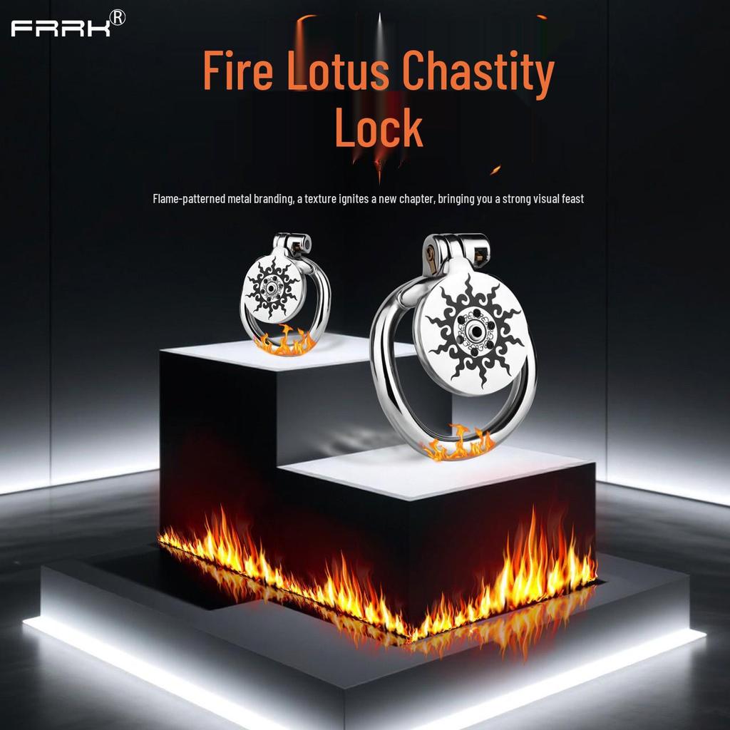 Stainless Steel Chastity Lock with Catheter for Wearable Use