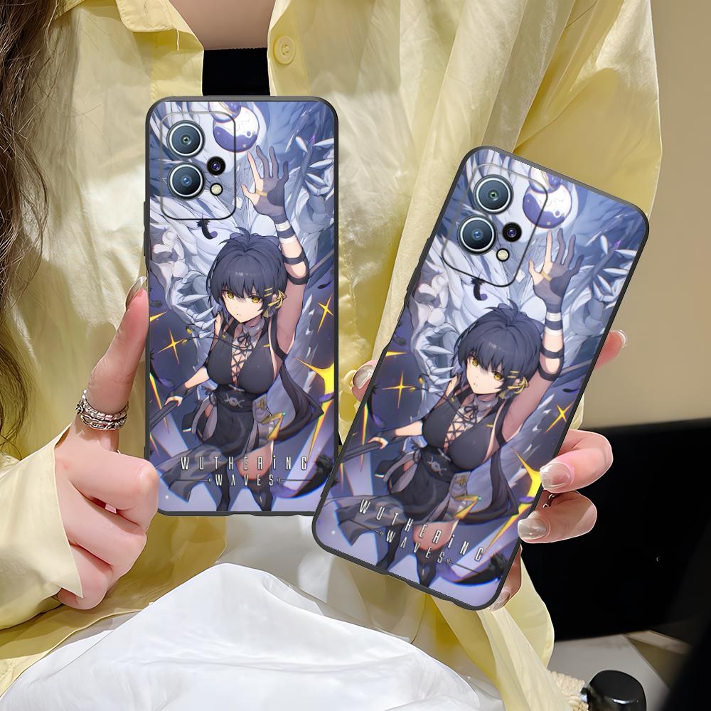 Wuthering Waves Rover Mattes TPU Handyhülle für Huawei P60 P50 P40 P30 P20 P10 P9 P8 Pro Lite Plus Bunte Druckabdeckung