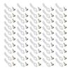 50Pcs Mounting Clips Holder Rugged Easily Use Portable Light Clips Holder with Screws for LED Light Family Parties