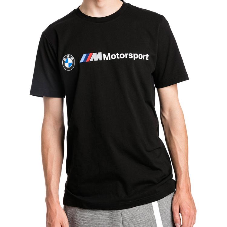 Puma Pánské tričko s krátkým rukávem BMW Motorsport Series Černé 578694-01