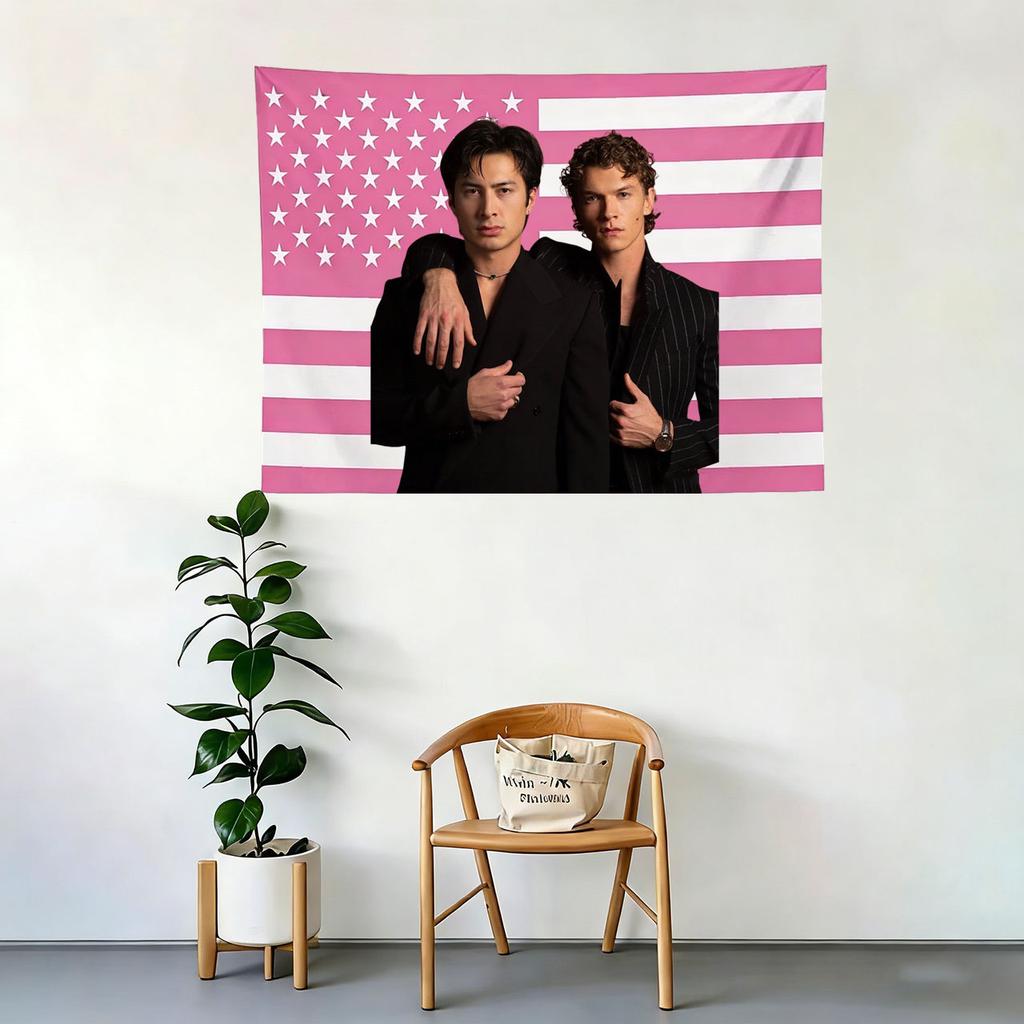 Vintage Intense Rivalry Tapestry Nostalgic Game Day Flag Sporty Style Wall Decor Classic Competitive Banner Flat Print
